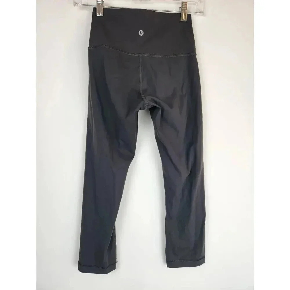 Lululemon Wunder Under High Rise Gray Leggings Size 4. - Picture 2 of 7